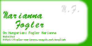marianna fogler business card